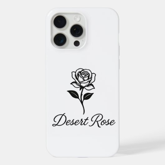 Woestijnroos iPhone Hoesje (Achterkant)
