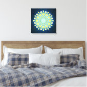 “Woestijnroos Nocturne” Canvas Afdruk (Insitu (Slaapkamer))
