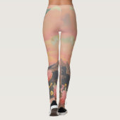 Woestijnroos Waterverf Leggings (Achterkant)