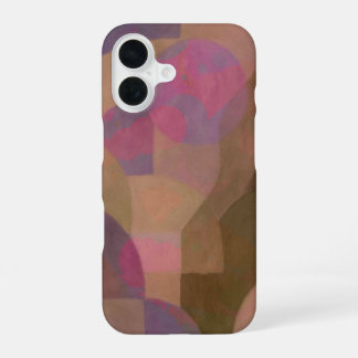Woestijnroosbogen – Warme Abstracte Geometrie iPhone 16 Hoesje