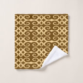 Woestijnroze moderne Afrikaanse terracotta-stam Bad Handdoek (Wasdoekje)