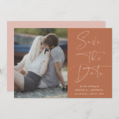 Woestijnrust Modern Foto opslaan Datum Kaart (Voorkant / Achterkant)