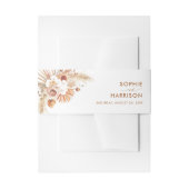 Woestijns Arch Boho Pampas Grass Terracotta Weddin Uitnodigingen Wikkel (Voorkant Voorbeeld)