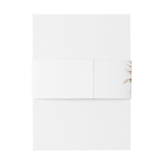 Woestijns Arch Boho Pampas Grass Terracotta Weddin Uitnodigingen Wikkel (Achterkant Voorbeeld)