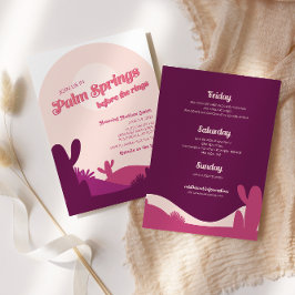 Woestijns zonnepalm Springs Bachelorette Kaart