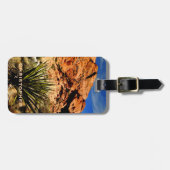 woestijnscène met Yucca Southwest Bag Bagagelabel (Voorkant horizontaal)