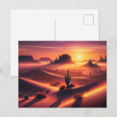 woestijnschemering briefkaart (Voorkant / Achterkant)