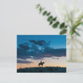 Woestijnschemering Trouwkaart Serene Uitnodiging Briefkaart (Staand voorkant)