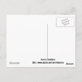 woestijnschildpad briefkaart (Achterkant)