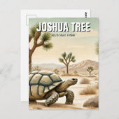 Woestijnschildpad in Joshua Tree National Park Briefkaart (Voorkant / Achterkant)