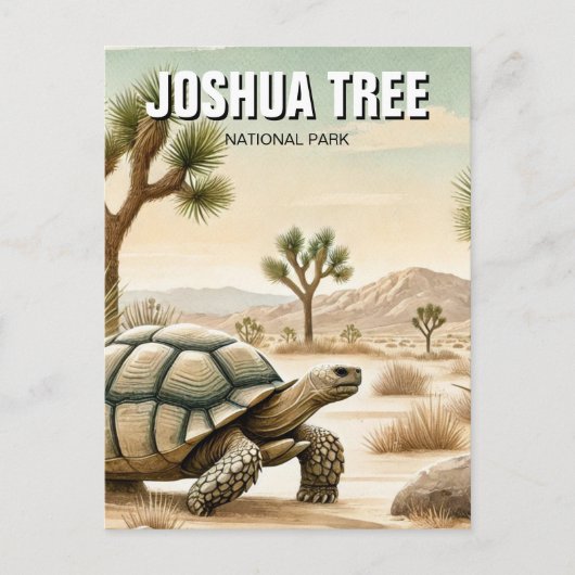 Woestijnschildpad in Joshua Tree National Park Briefkaart (Voorkant)