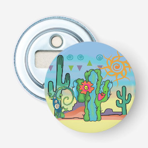 Woestijnschoonheid Button Flesopener