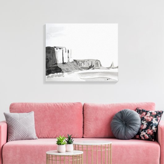 Woestijnschoonheid Canvas Afdruk (Insitu (Woonkamer))