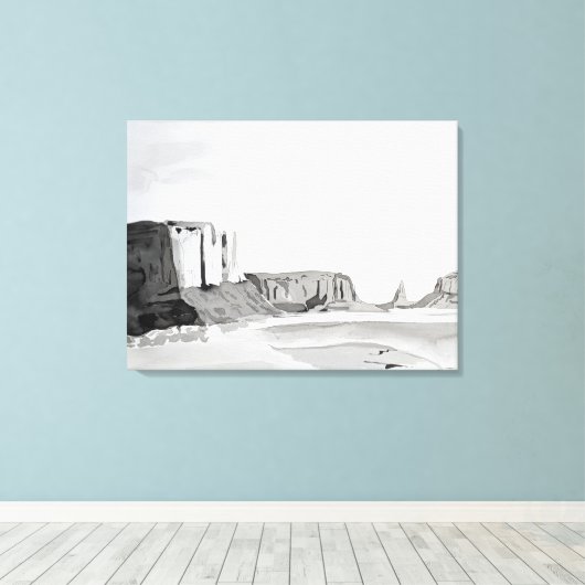 Woestijnschoonheid Canvas Afdruk (Insitu (Houten vloer))