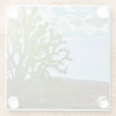 Woestijnschoonheid Glazen Onderzetter (Achterkant)