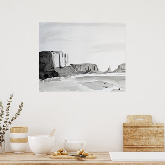 Woestijnschoonheid Poster (Keuken)