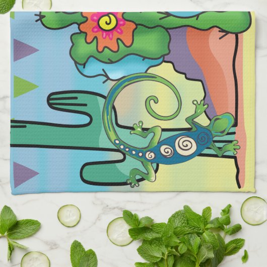 Woestijnschoonheid Theedoek (Gevouwen)