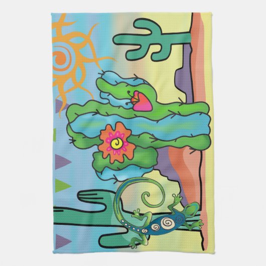 Woestijnschoonheid Theedoek (Verticaal)