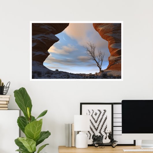 Woestijnsneeuw Poster (Thuiskantoor)