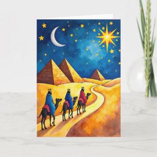 Woestijnster Kerstkaart Kaart