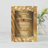 Woestijnstersterren bruiloft rond kameel kaart (Staand voorkant)