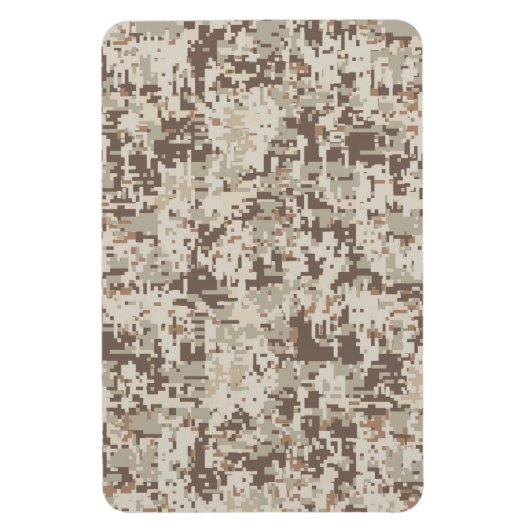 Woestijnstijl digitale camouflage beige decoratie magneet (Verticaal)