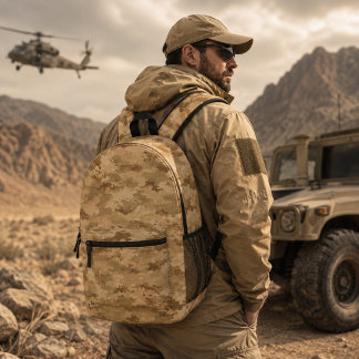 Woestijnstorm Tactisch Camouflagepatroon Bedrukte Rugzak
