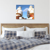 Woestijnstrijders Canvas Afdruk (Insitu (Slaapkamer))