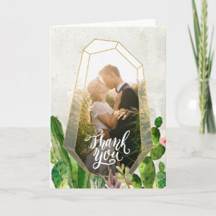 Woestijnsucculent Bedankbriefje - Steen Bedankkaart