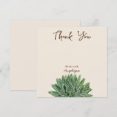 Woestijnsucculent Bedankkaart (Voorkant / Achterkant)