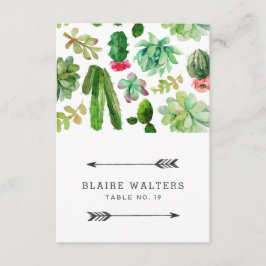 Woestijnsucculenten Huwelijksplaatskaarten Kaart