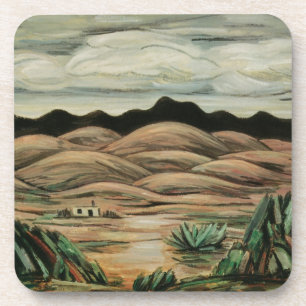 Woestijntafereel van Marsden Hartley, Vintage Fine Onderzetter
