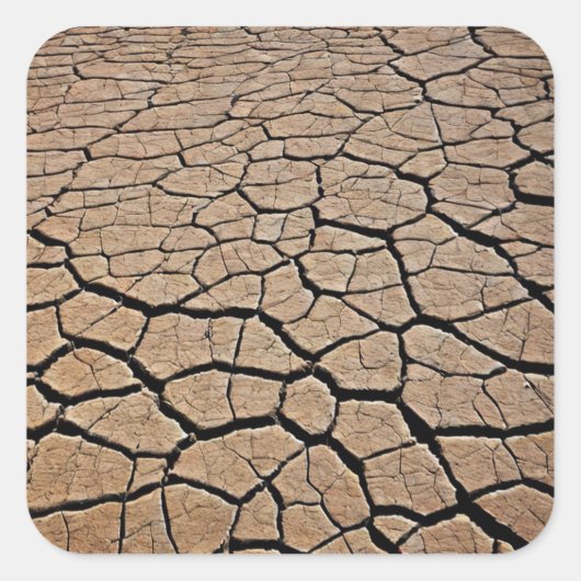 Woestijntextuur Vierkante Sticker (Voorkant)