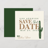 Woestijnthema voor een bruiloft save the date (Voorkant / Achterkant)