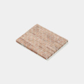Woestijntinten bakstenen muur post-it® notes (Schuin)