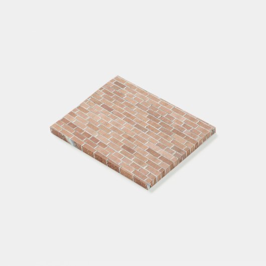 Woestijntinten bakstenen muur post-it® notes (Schuin)