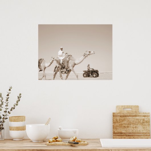 woestijntransport poster (Keuken)