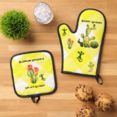 woestijntuin ovenwant & pannenlap set (Top down)