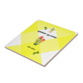 woestijntuin tegeltje (Zijkant)