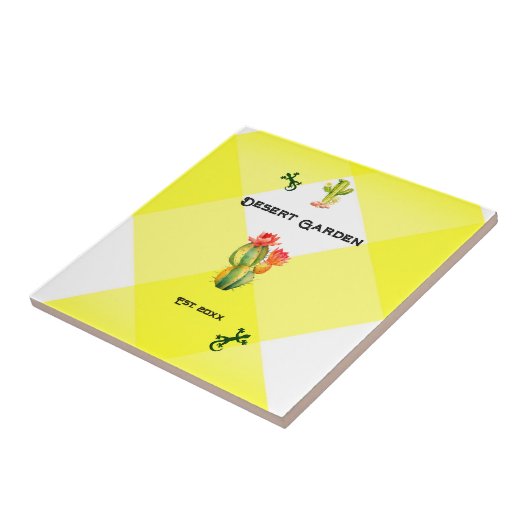 woestijntuin tegeltje (Zijkant)