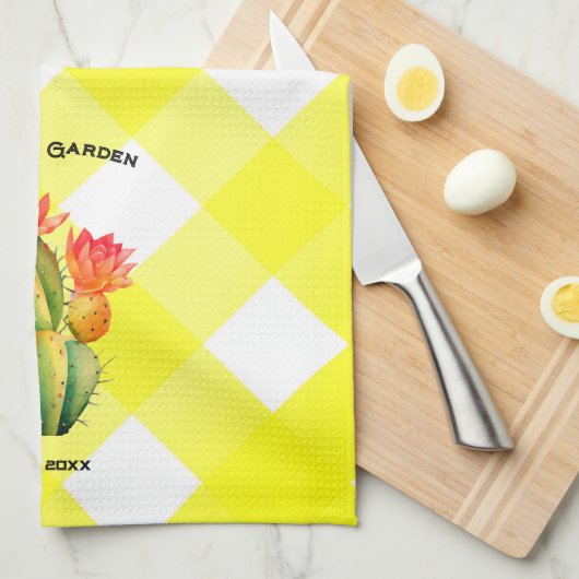 woestijntuin theedoek (Quarter Fold)