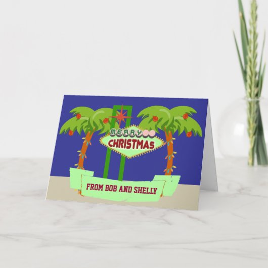 Woestijnvakantie ook feestdagen kaart (Voorkant)