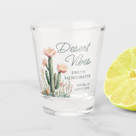 Woestijnvibes Bachelorette-feest Bloeiende Cactus Shot Glas