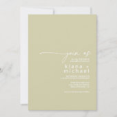 Woestijnvibes Bruiloft Eet Drink Boogie Sage ID101 Kaart (Voorkant)