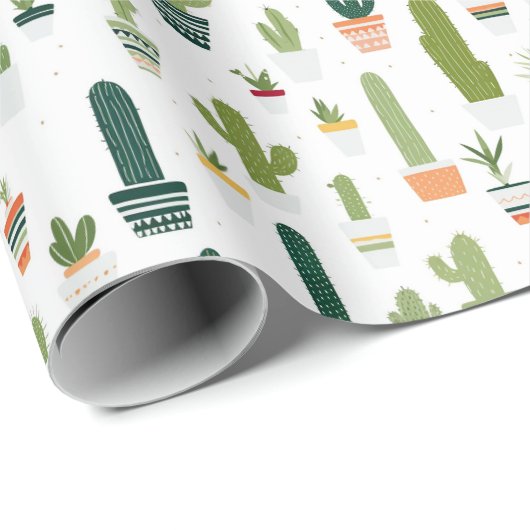 Woestijnvibes: Cactus-thema inpakpapier van Vint (Rol Hoek)