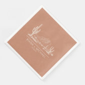 Woestijnvibes Trouwlandschap Terra Cotta ID1019 Servet (Hoek)