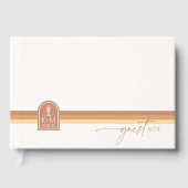 Woestijnvibes Trouwstreep Terra Cotta ID1019 Gastenboek (Voorkant)