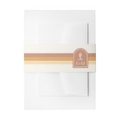 Woestijnvibes Trouwstreep Terra Cotta ID1019 Uitnodigingen Wikkel (Voorkant Voorbeeld)