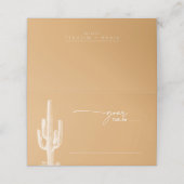 Woestijnvibes Trouwtafel ID1019 Plaatskaartje (Buitenkant ongevouwen)