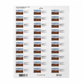 Woestijnvloer tot plafond etiket (Full Sheet)